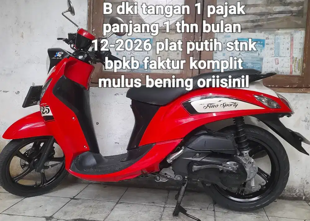 Yamaha Fino F1 2019 blue core 125 cw asli merah DKIi tangan 1 pjk pnjg