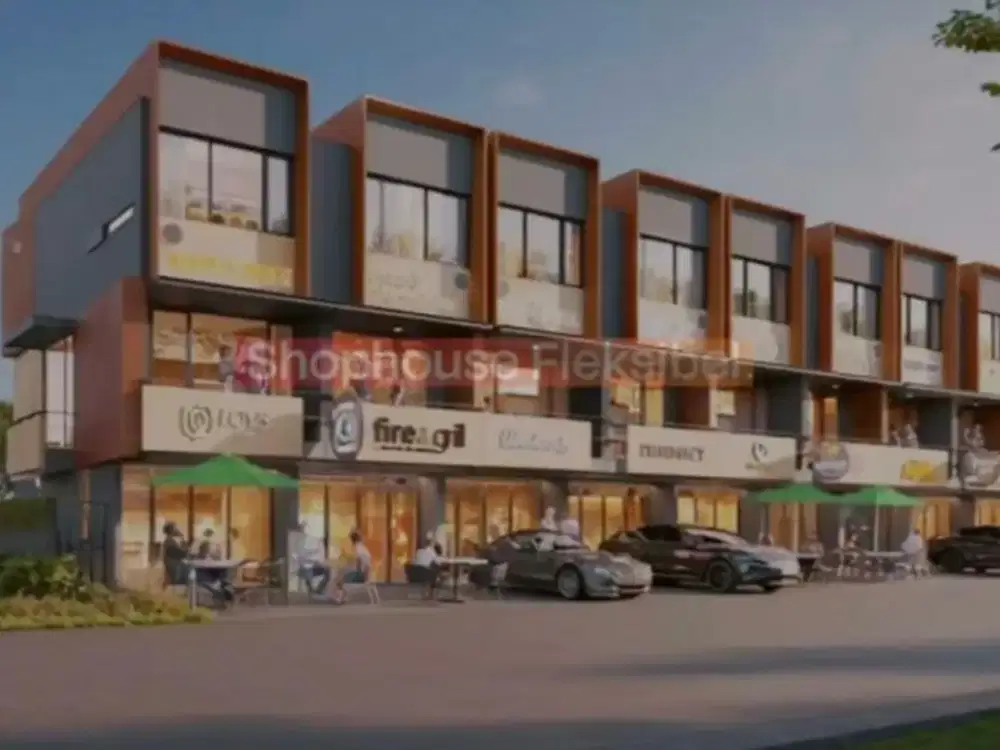 Ruko Tree Tops Tanamera Vantage Lippo Cikarang, 3 Lantai, Disain Modern, Buat Bisnis,Office atau Rumah