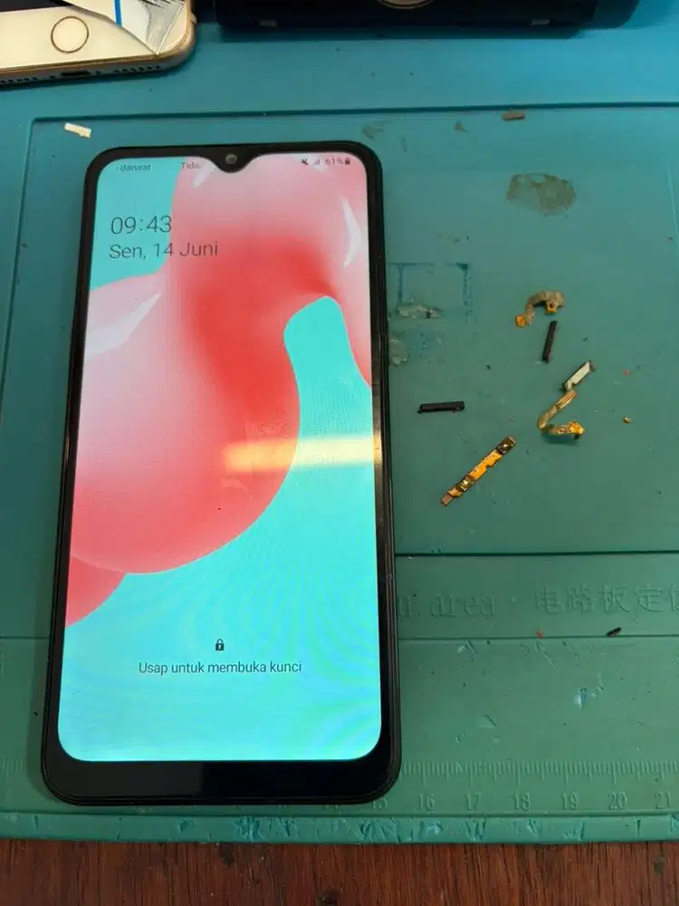 Ganti fleksibel power, volume dan tombol luar samsung a10s bergaransi