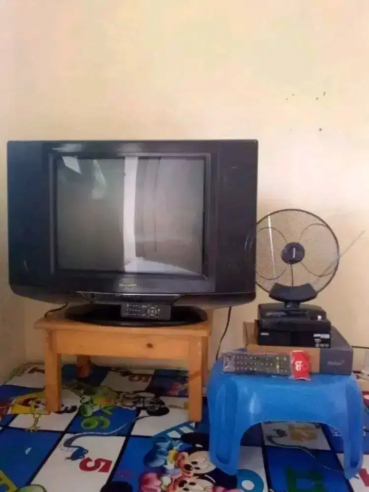 TV 21 INCH SHARP SLIM FLAT FULLSET SEPAKET NORMAL