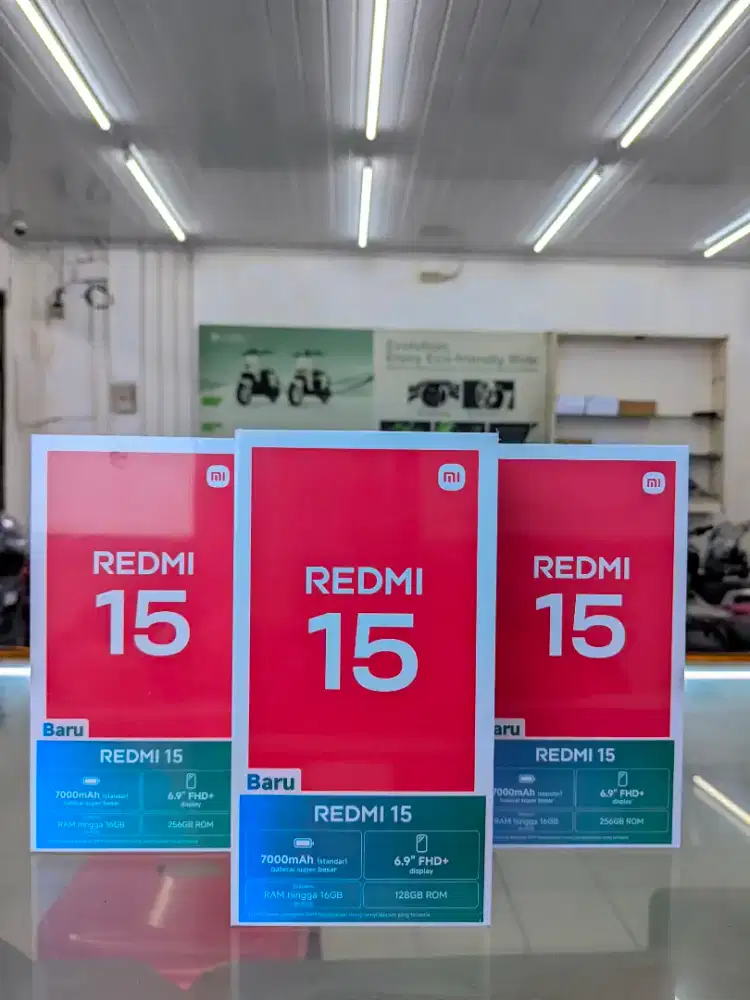 REDMI 15 8+8/256GB  - BARANG BARU GARANSI RESMI BISA COD FREE ONFKIR
