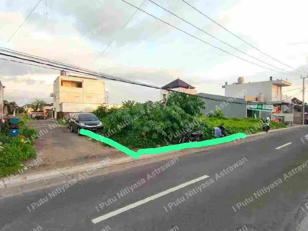 Dijual Cepat Tanah Hook Pinggir Jalan Utama di Dalung, Cocok Usaha & Kos-Kosan