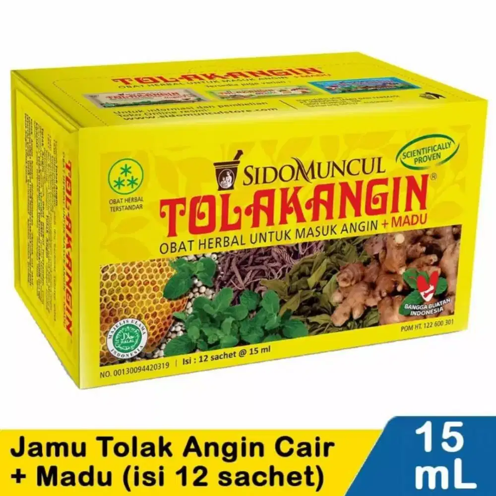 Tolak angin cair isi 12 sachet 42rb