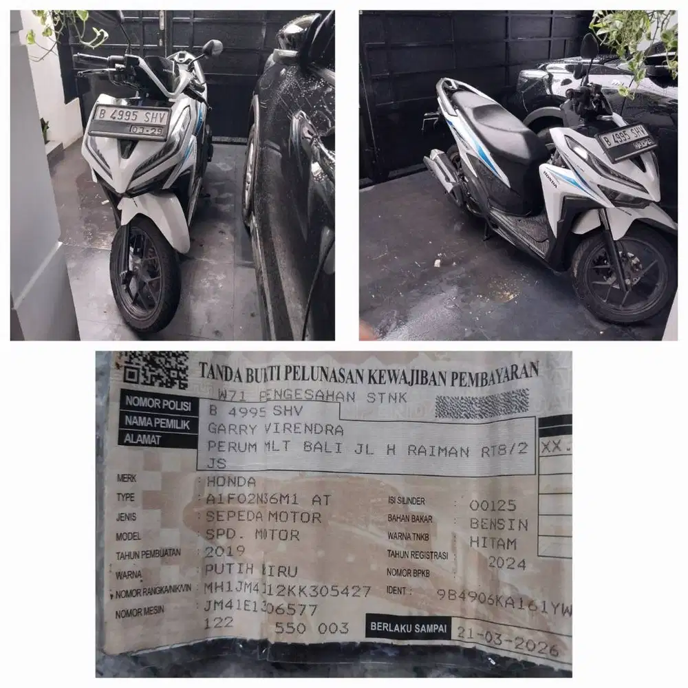 Di jual segera Honda Vario 2019 BU