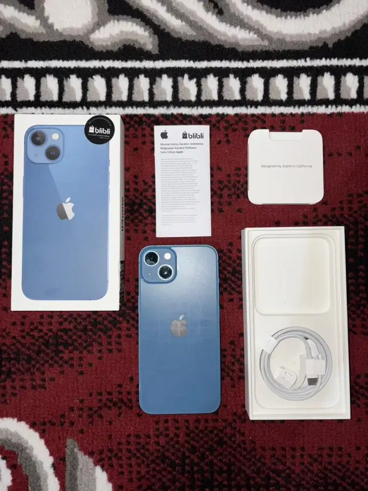 Jual iPhone 13 Blue – Fungsi Normal dan Body Mulus