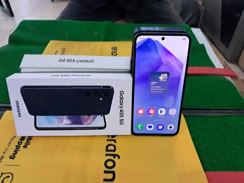 Samsung A55 5G Ram 8/256 GB mulus no minus lengkap