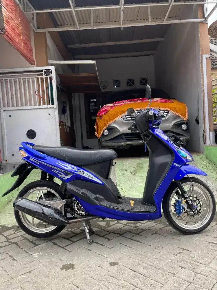 Yamaha Mio 2005 non step asli biru  full modif