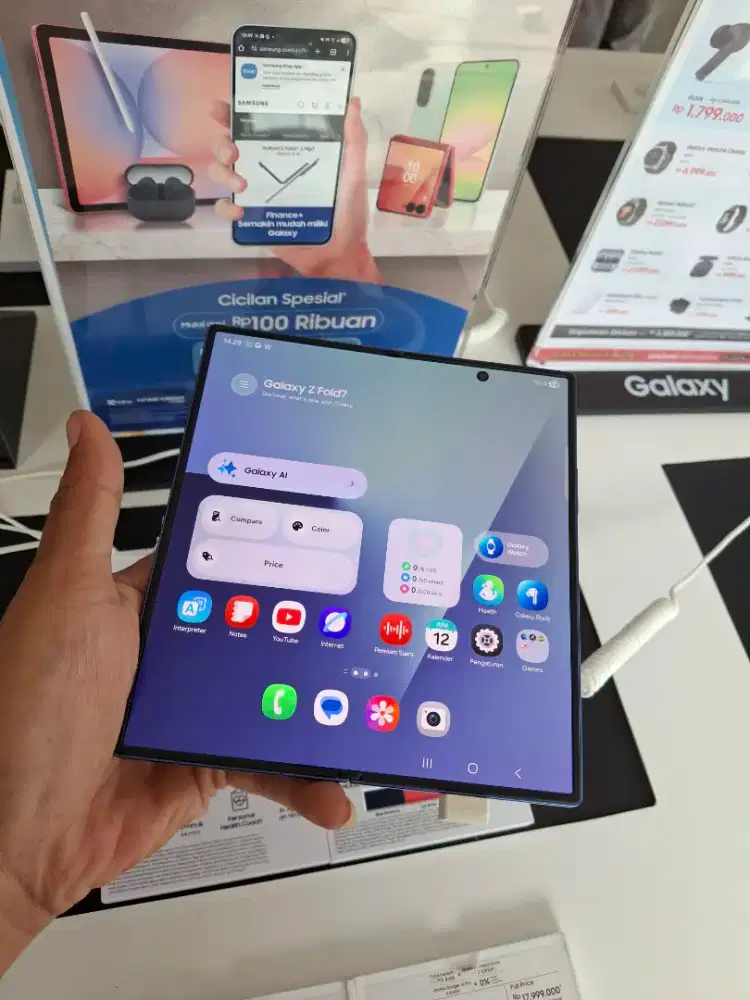 SAMSUNG Z FOLD 7 DISKON 3,5 JUTA PWP TWS BUDS 3 FE, CHARGER + SPEAKER