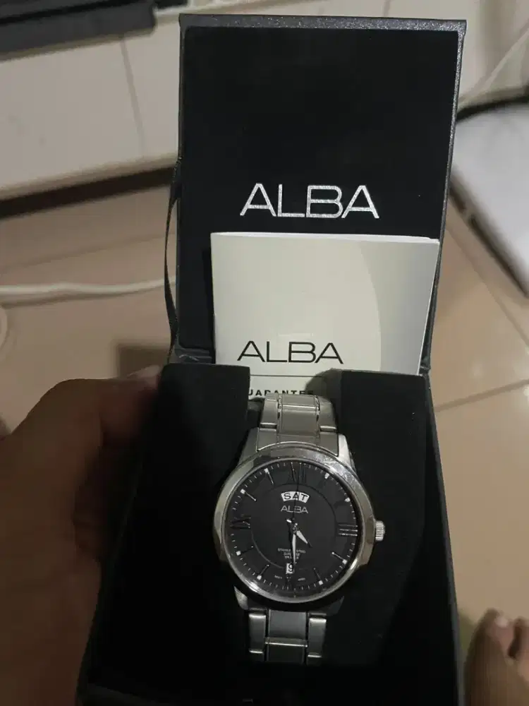 Jual aja jam tangan Alba AV3175X1 blm pernah pake dari beli