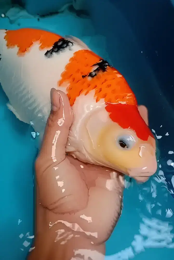 Koi Sanke body tebal Berpunuk Extreme 34cm(35BU) Calon Buldozeeer HQ