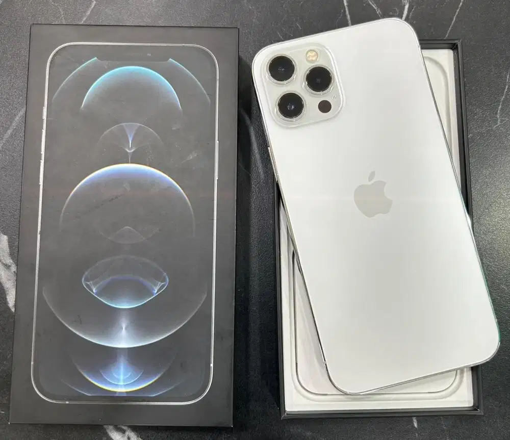 Iphone 12 Pro Max 512gb silver Ibox normal fullset