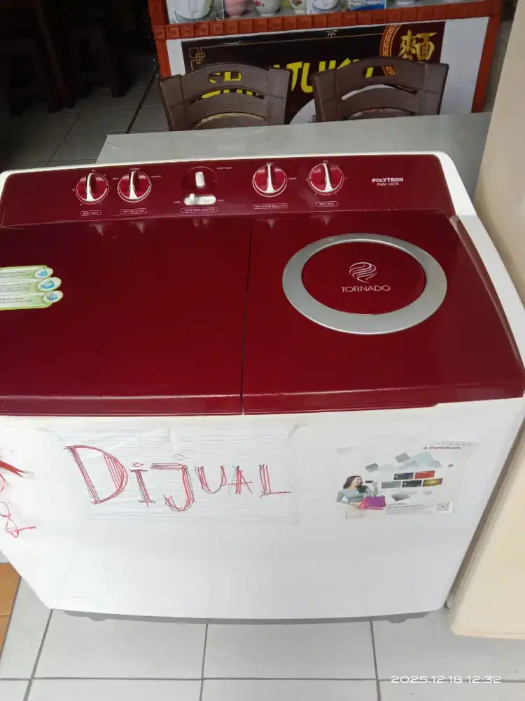 Mesin cuci Polytron..2 tabung..14 kg..