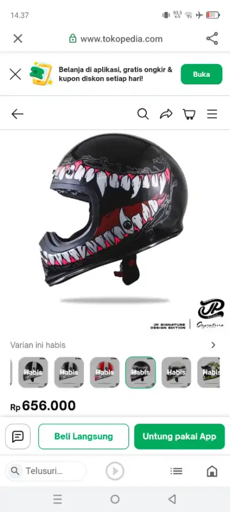 Helm signature jphelmet size L