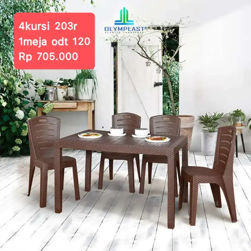Aneka meja Makan Set Murah Area Jogja(dwi)