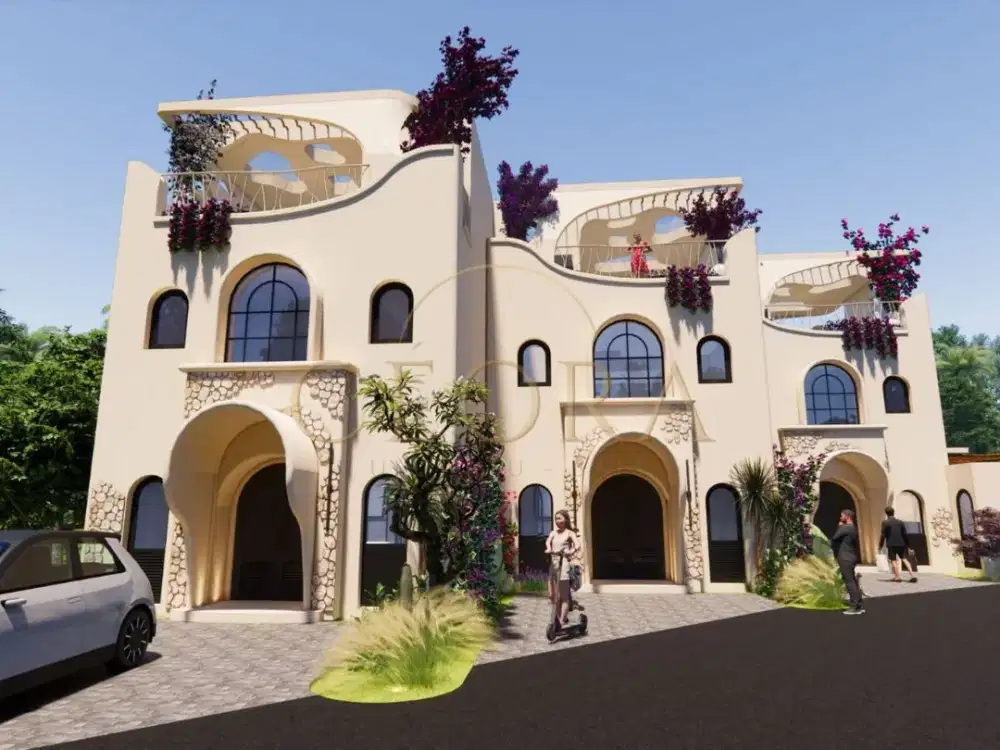 villa baru di pecatu, semi furnish, view laut, kawasan villa