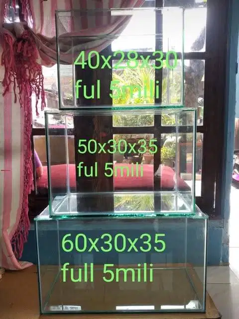 Aquarium berbagai ukuran ( bisa custom )