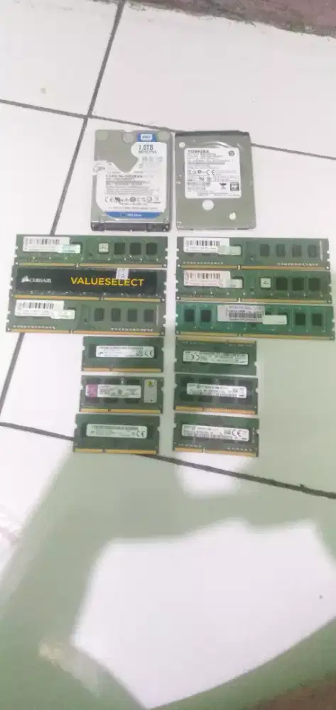 Hardisk laptop & Ram PC DDR 3