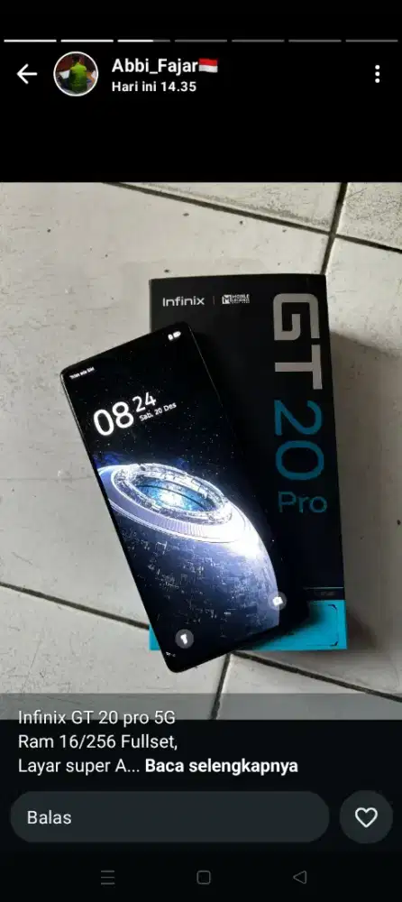 Jual ajah infinik GT pro 5g