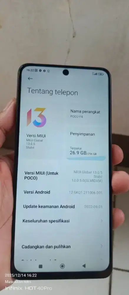 Poco F4. 5G. Gantian lcd fp of   8/256 bcdor retak