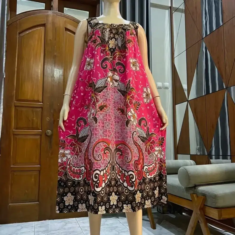 Daster jumbo gandul batik print