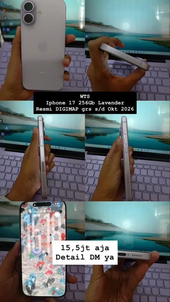 (JUAL CEPAT) IPHONE 17 256GB RESMI DIGIMAP GRS OK 2026