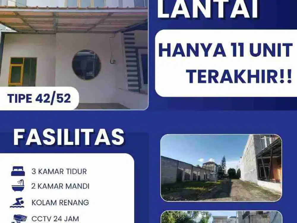 Dekat stasiun Cilebut. Rumah  2 Lantai Nyaman Cluster Fasilitas Lengkap  di Bogor, Desain Jepang Modern.