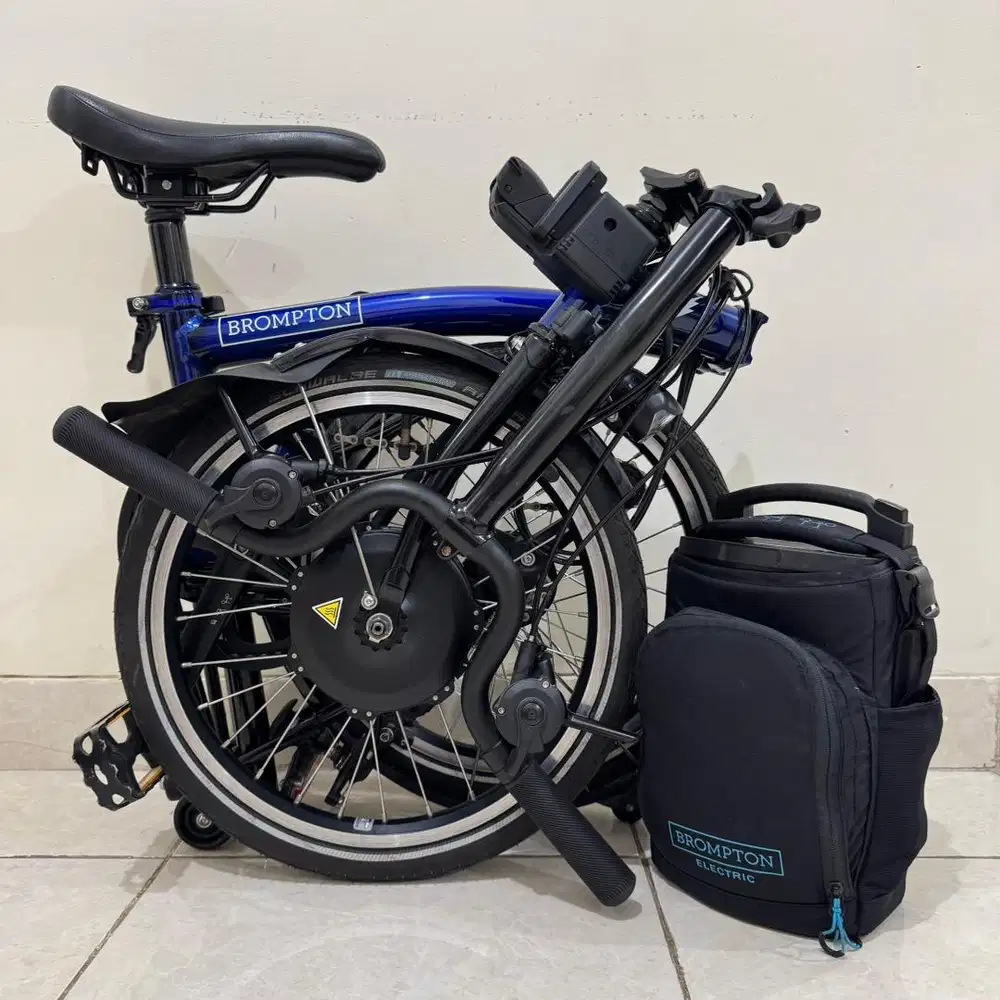 BROMPTON ELECTRIC M6L BLUE LACQUER 2019 - ISTIMEWA