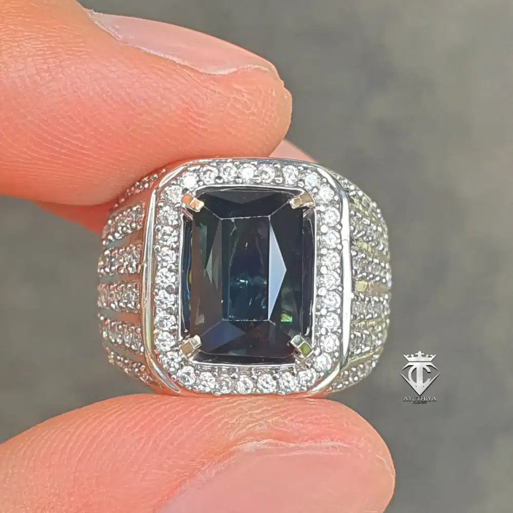 Batu Permata Natural Nightblue Indicolite Tourmaline 4.00 Ct GRI Memo