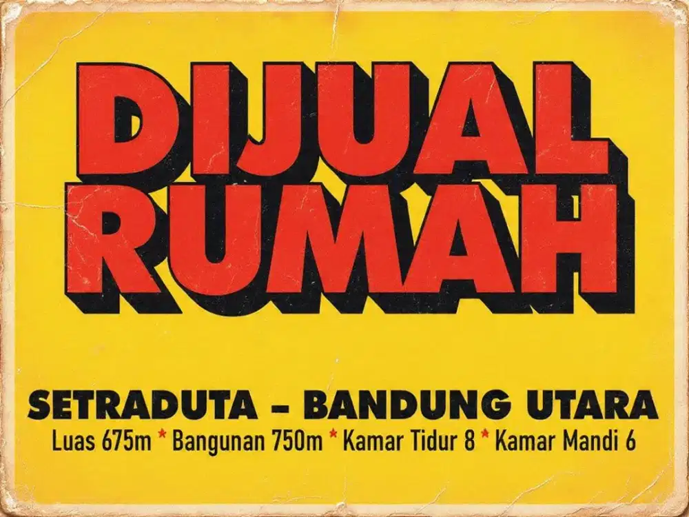 JUAL RUMAH MURAH, SETRADUTA, SETRA SARI, PASTEUR, BANDUNG UTARA,