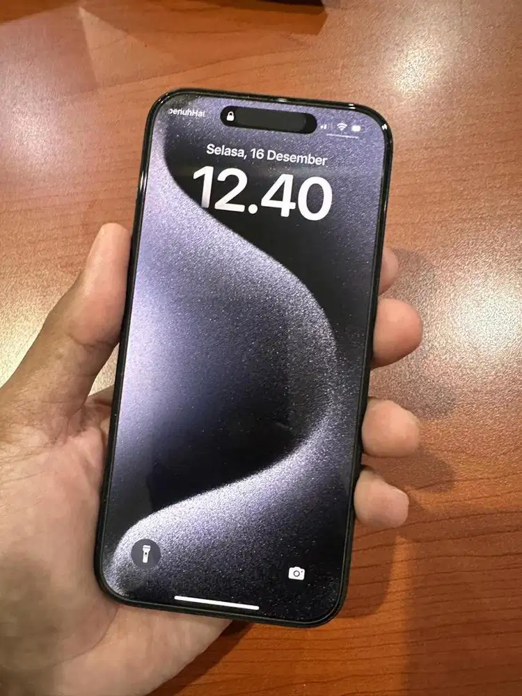 Iphone 15pro 128 biru mulus
