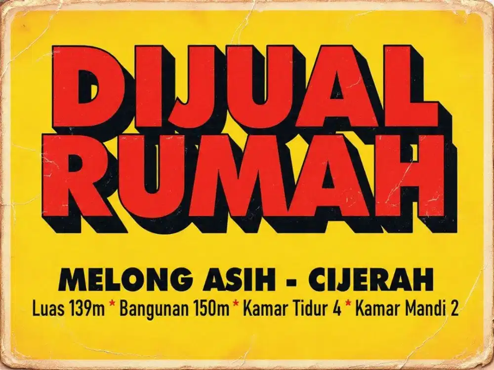 JUAL RUMAH MURAH DI, CIJERAH, SUDIRMAN, MELONG, BANDUNG KULON, GEMPOL,