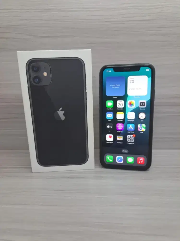 Second Iphone 11 128GB IBOX Resmi Black Kondisi Ori 100%