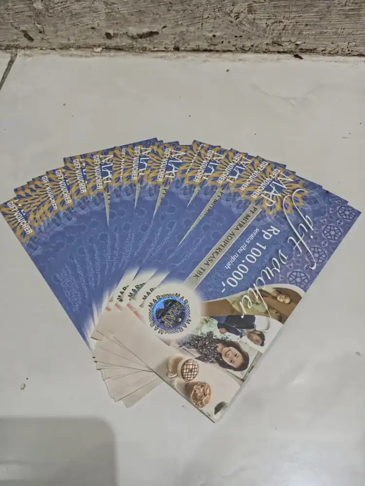 Voucher MAP pecahan 100rb | total 2jt | nego alus