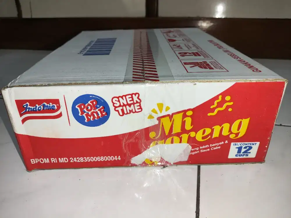 Pop mie mini goreng dan soto