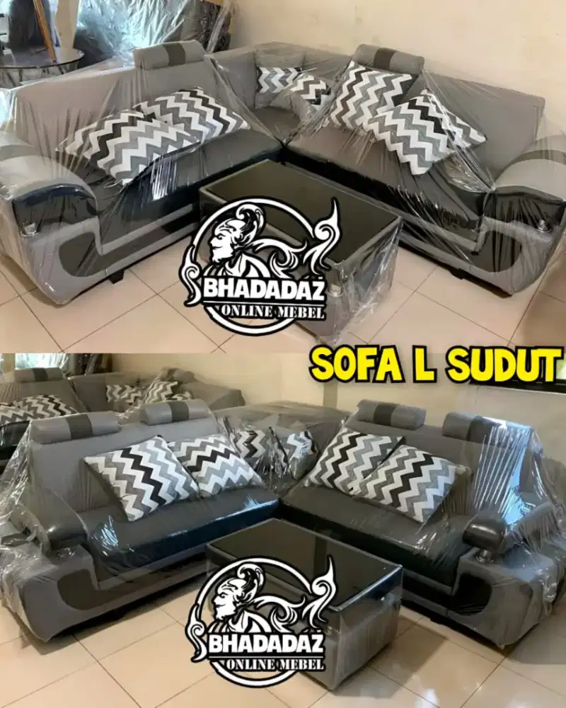 Sofa L Sudut Ruang Tamu