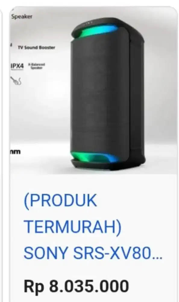 Speaker Sony SRS XV800 Wireless Portabel Nirkabel Tanpa Kabel Karaoke