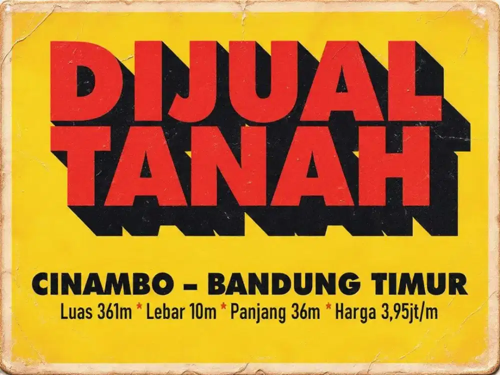 JUAL TANAH MURAH DI, ARCAMANIK, CISARANTEN, UJUNG BERUNG, ANTAPANI, BANDUNG TIMUR, CINAMBO,