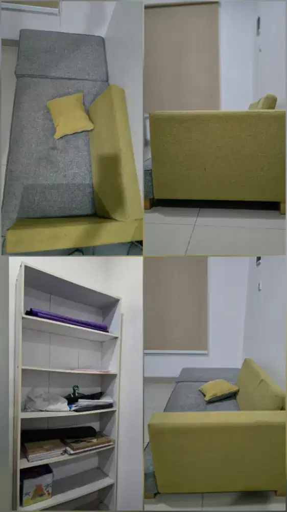 Sofa Santai Bonus Rak Buku