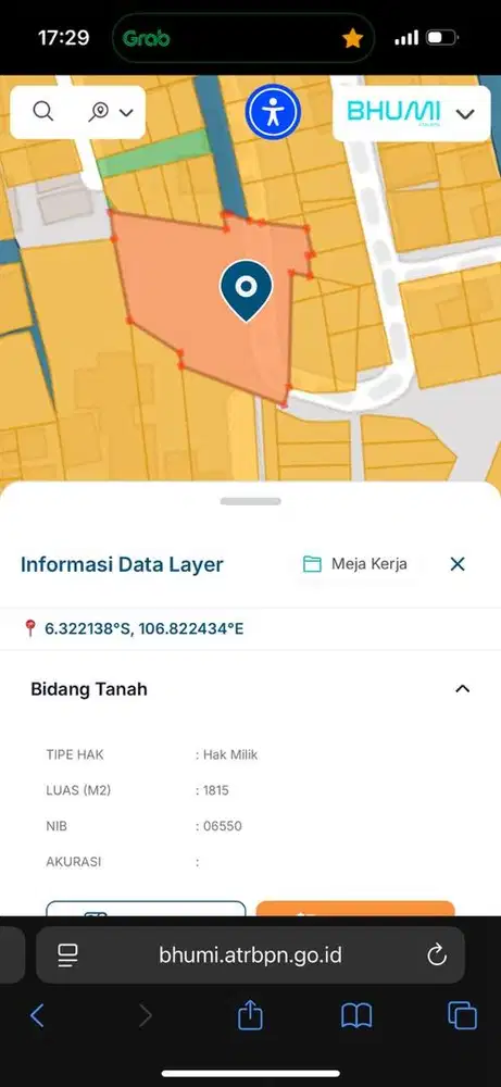 DIJUAL LAHAN 1815 M di jalan kecapi Jagakarsa