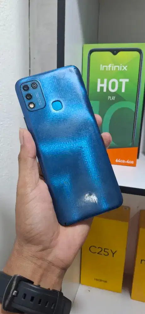 Infinix hot 10 play ram 4/64 lengkap