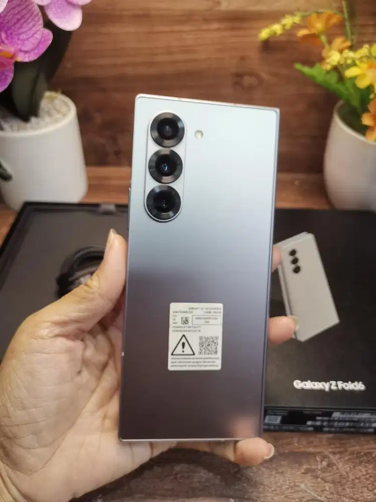 samsung z fold 6 256gb silver mulus fullset original bisa tuker tambab