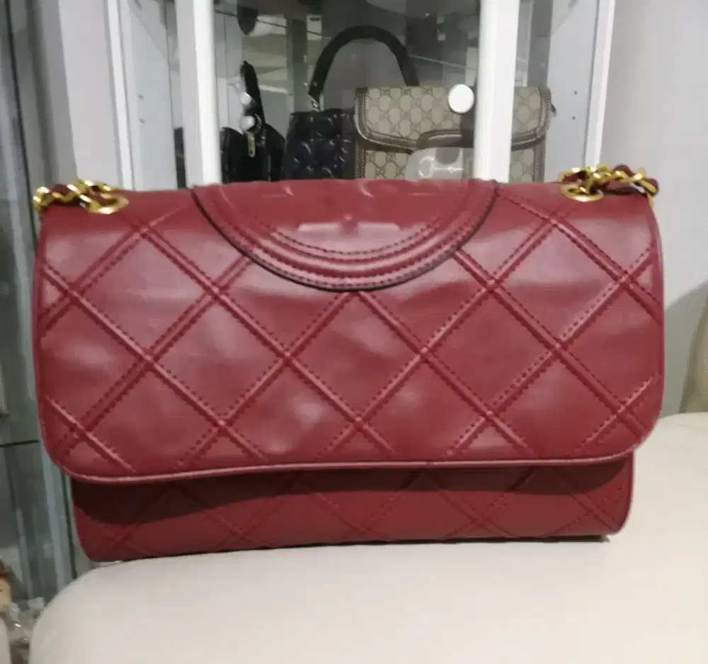 Tas Authentic Original Tory Burch Soft Fleming, baru, mewah, elegant