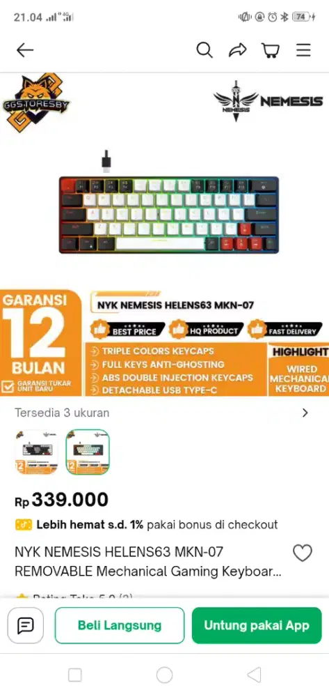 Keyboard mechanical red switch