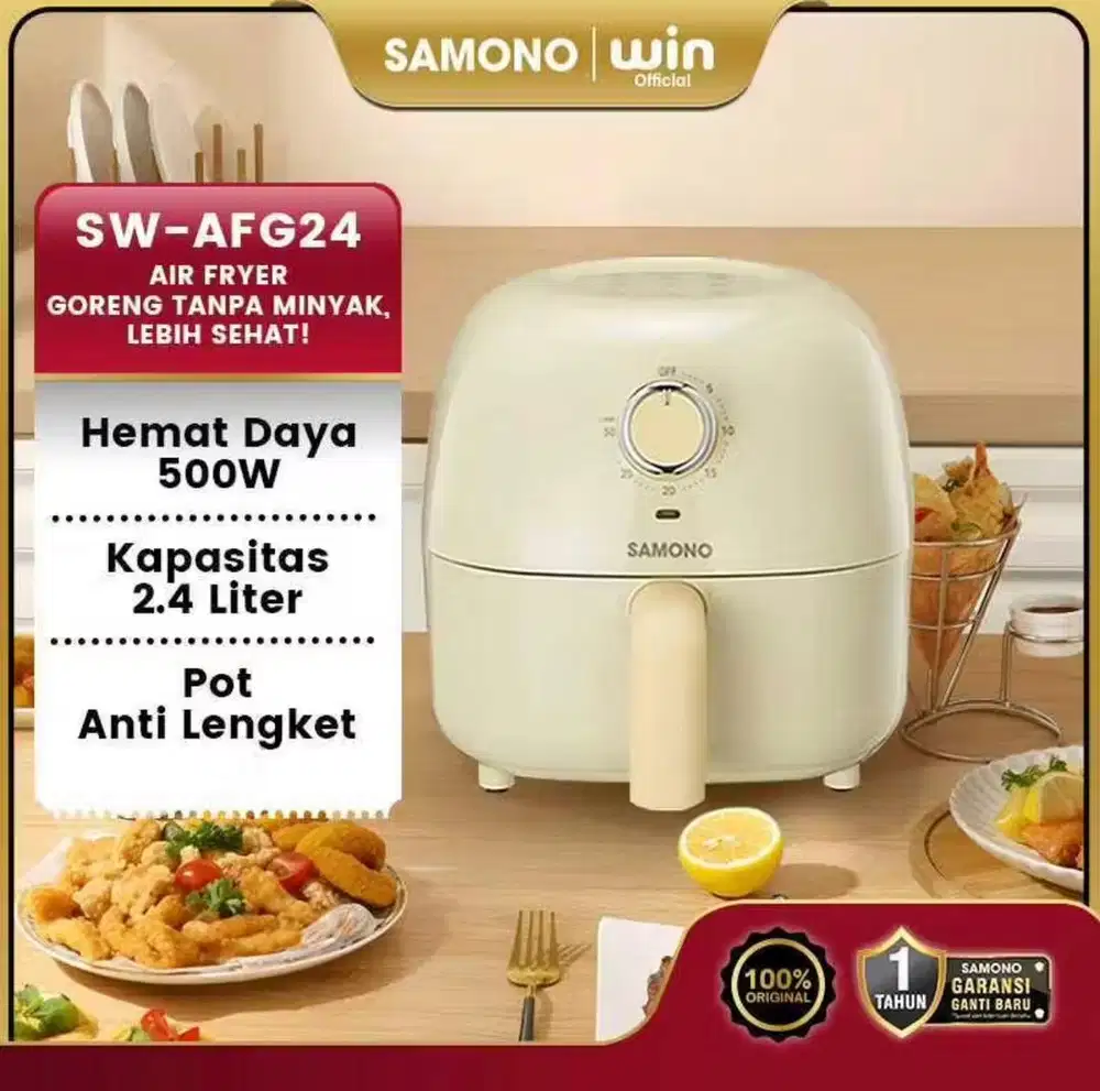 Airfryer ekonomis dan rendah daya