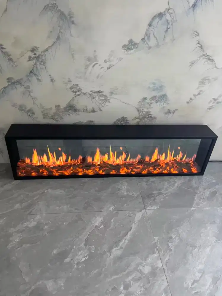 lampu perapian elektrik 3d dekorasi resolusi1080P