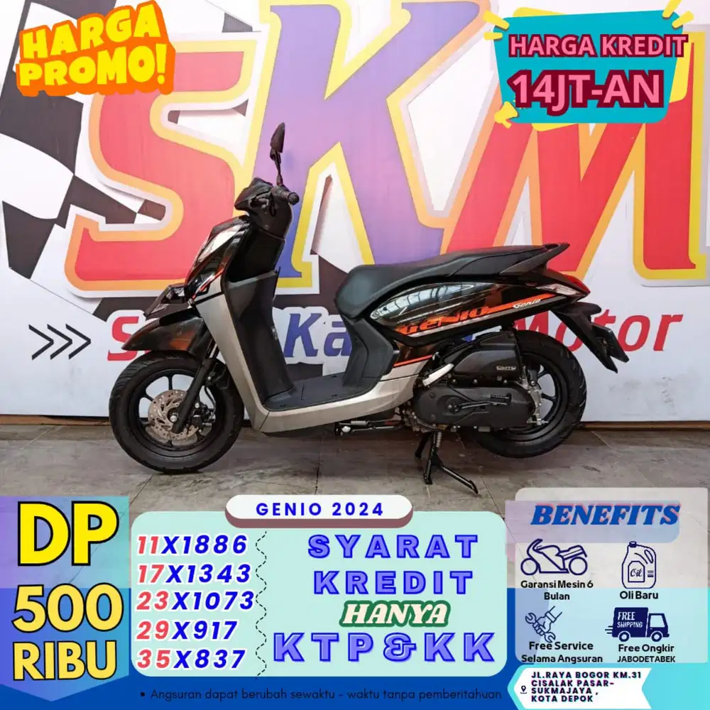 Gebyar DP 500k Honda Genio 2024 cash/credit