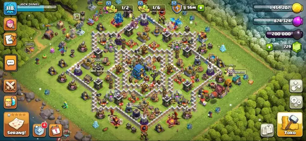 Jual akun coc TH12