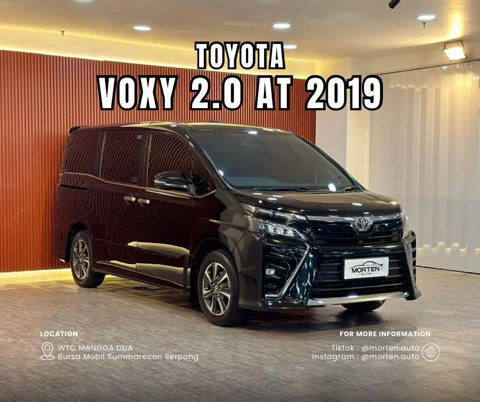 Toyota Voxy 2.0 AT 2019 Odo 38 Ribu Record Antik Bergaransi 2 Tahun