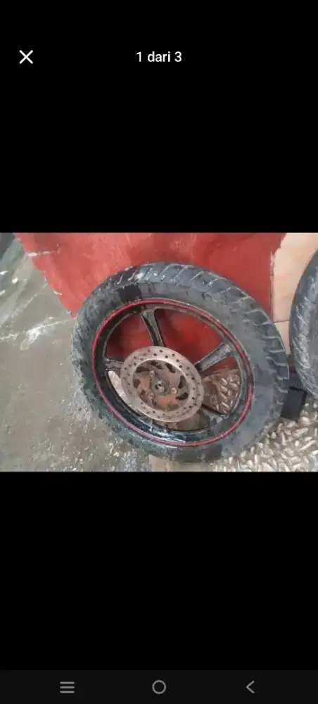 Pelek ori yamaha copot an