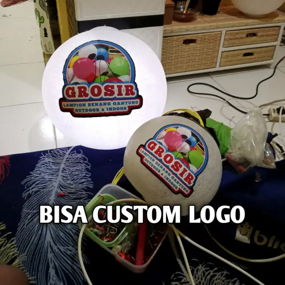 Lampion gantung outdoor dan indoor BISA CUSTOM LOGO